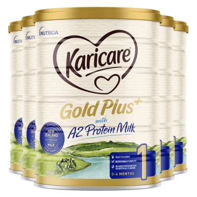 【新西兰直邮】KARICARE 可瑞康金装A2牛奶粉 1段 6桶一箱 新包装